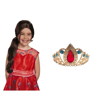 Elena of Avalor Princess Tiara and Wig Disney Costume Kit